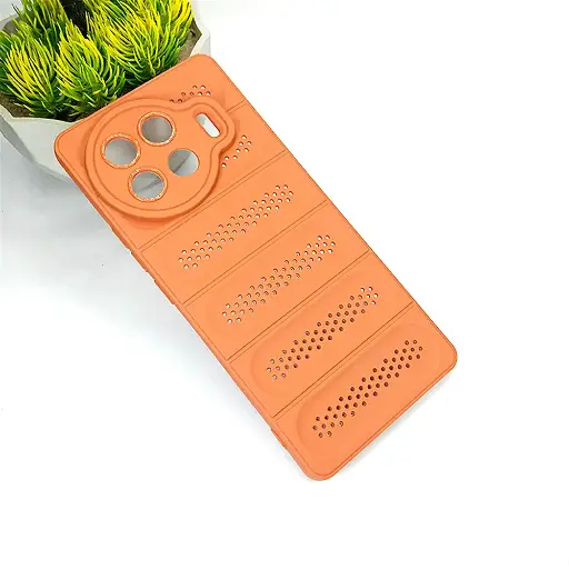 [PO14BTSPRK20PRPL-45-13] Tecno Spark 20 Pro Plus Cooling Mesh Silicone Back Case - Brown