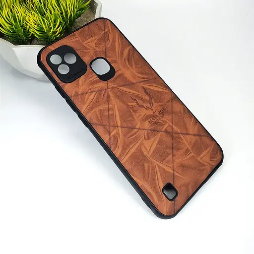 [PO18BISMRTHD-1-13] Infinix Smart HD Markhor Logo Leather Back Case (Brown)