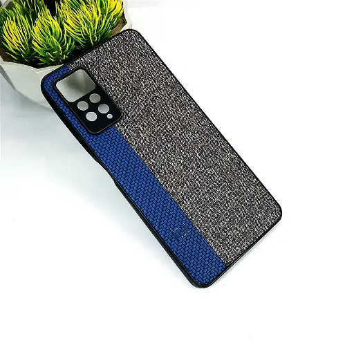 [PO18BMINOT11PR-6-17] Xiaomi Redmi Note 12 Pro/Note 11 Pro Dual Leather Back Case - Navy Blue