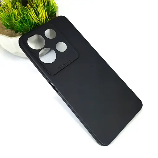 [PO4BINOT30-4-2] Infinix Note 30 4G|5G Matte Soft Silicone Paper Case (Black)