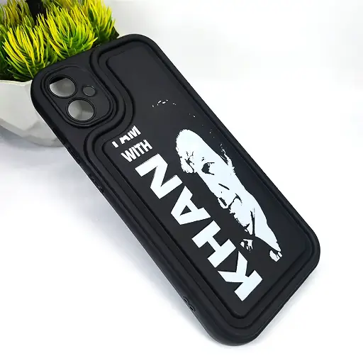 [PO14BSA05-53-2] Samsung Galaxy A05 Soft Silicone 3D Printed Back Case (Black)