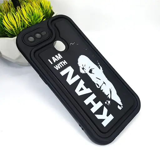 [PO14BOA5S-53-2] Oppo A5s/A7/A12/A11K/F9 Soft Silicone 3D Printed Back Case - Black