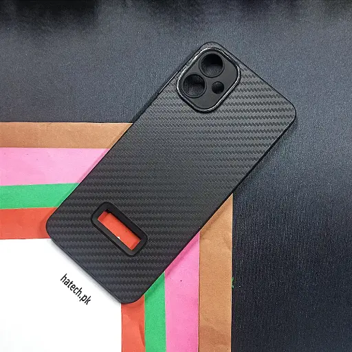 [PO4BSA06-6-2] Samsung Galaxy A06 Carbon New Paper Back Case (Black)