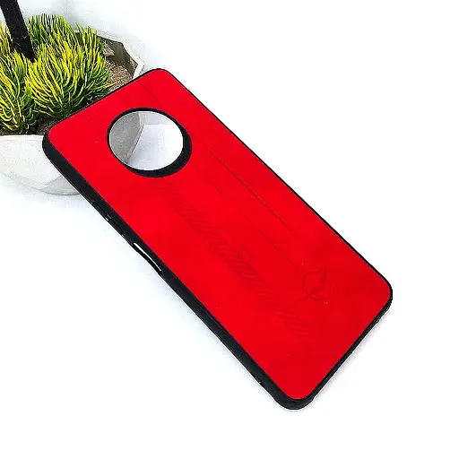 [PO18BINOT7-2-4] Infinix Note 7 Leather Back Case (Red)