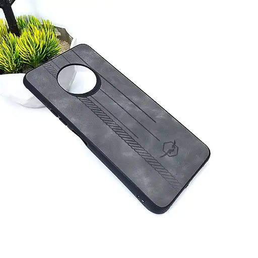 [PO18BINOT7-2-9] Infinix Note 7 Leather Back Case (Gray)