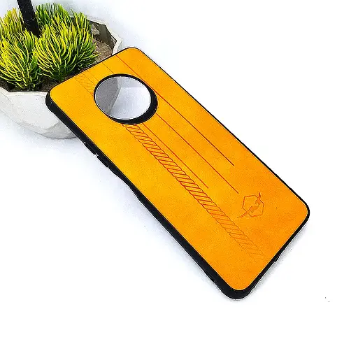[PO18BINOT7-2-8] Infinix Note 7 Leather Back Case (Orange)