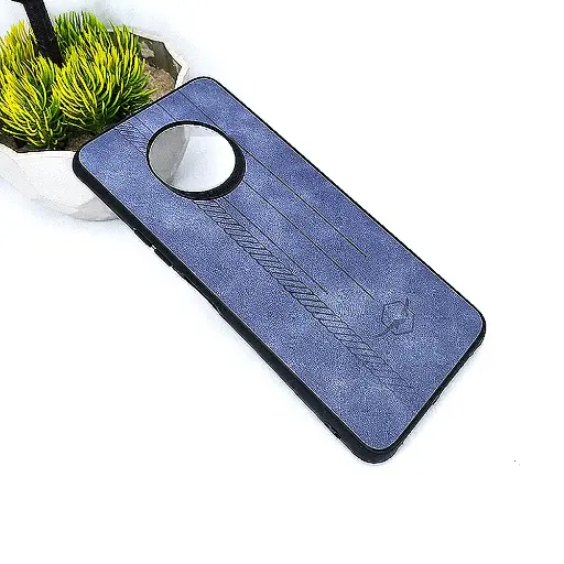 [PO18BINOT7-2-25] Infinix Note 7 Leather Back Case (Blue Gray)