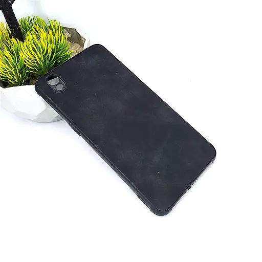 [PO18BOA37-2-2] Oppo A37 Leather Back Case - Black Stylish Protection
