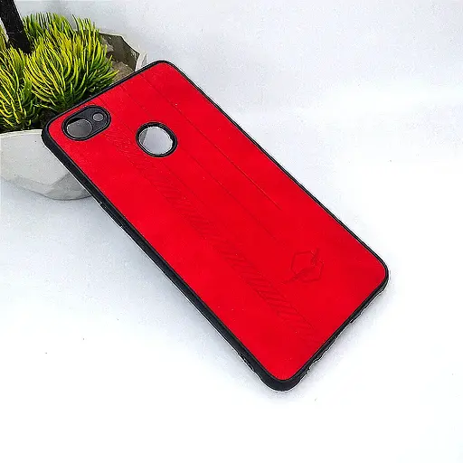 [PO18BOA3-2-4] Oppo A3 Leather Back Case (Red)