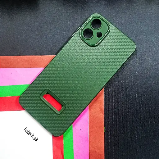 [PO4BSA06-6-11] Samsung Galaxy A06 Carbon New Paper Back Case (Green)