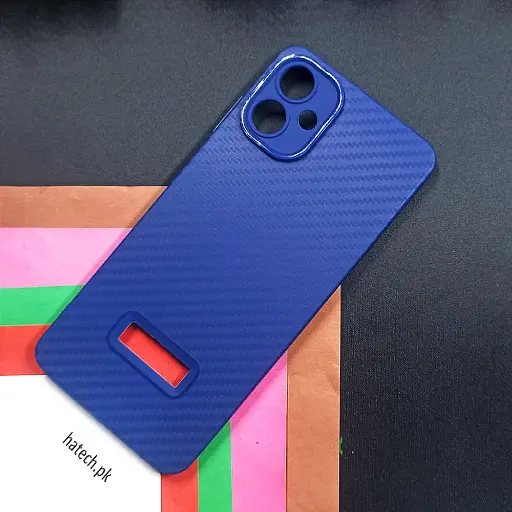 [PO4BSA06-6-17] Samsung Galaxy A06 Carbon New Paper Back Case (Navy Blue)