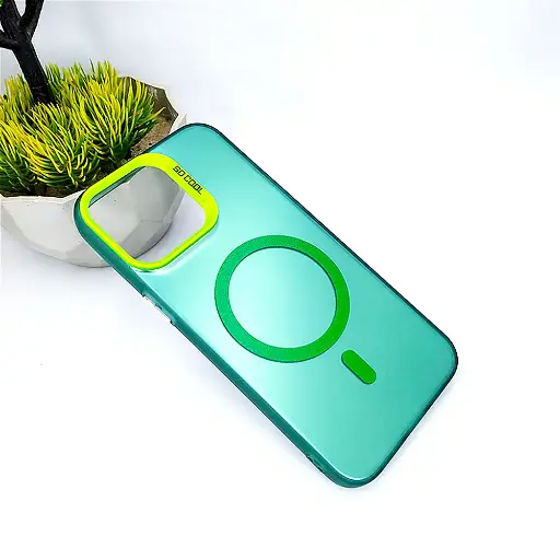 [PO31BIP15PMAX-13-11] iPhone 15 Pro Max So Cool Mag Safe Printed Back Case (Green)