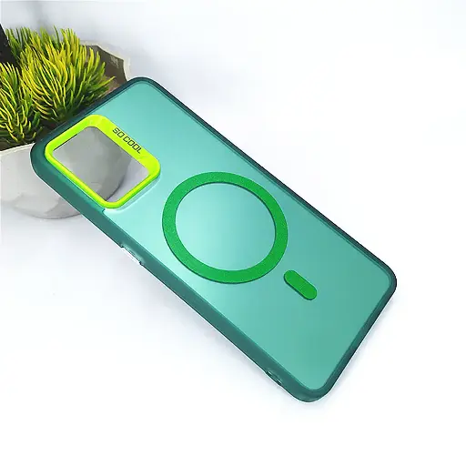 [PO31BOF19-13-11] Oppo F19|A95|A74 3D Magsafe Logo So Cool Back Case (Green)