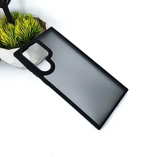 [PO6BSS22U-7-2] Samsung Galaxy S22 Ultra 3D Creative Matte Back Case (Black)