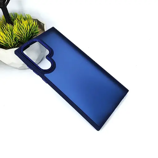 [PO6BSS22U-7-17] Samsung Galaxy S22 Ultra 3D Creative Matte Back Case (Navy Blue)