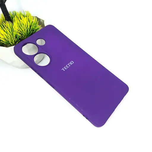 [PO23BTCMN20-3-12] Tecno Camon 20/20 Pro Official Soft Silky Back Case (Purple)
