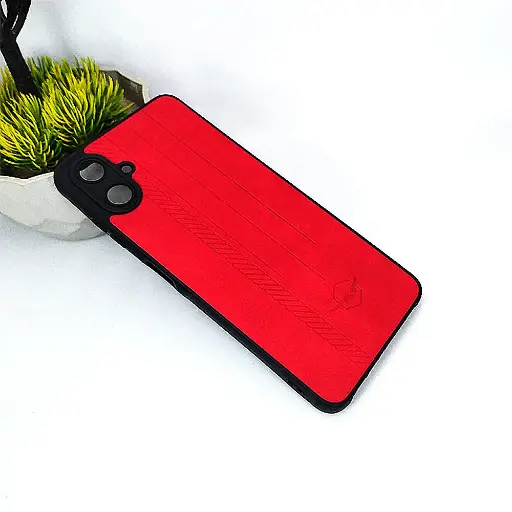 [PO18BSA06-2-4] Samsung Galaxy A06 Leather Back Case (Red)