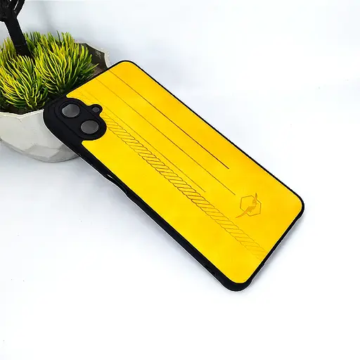 [PO18BSA06-2-5] Samsung Galaxy A06 Leather Back Case (Golden)
