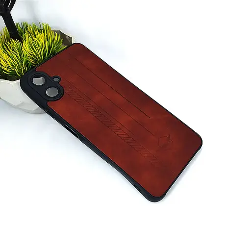 [PO18BSA06-2-34] Samsung Galaxy A06 Leather Back Case (Dark Brown)