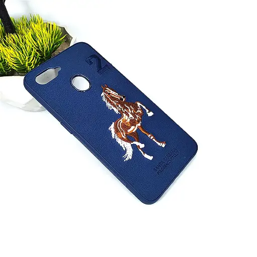 [PO43BOA5S-2-17] Oppo A5S|A12|A11K|A7|F9 Santa Barbara Polo Back Case (Navy Blue)
