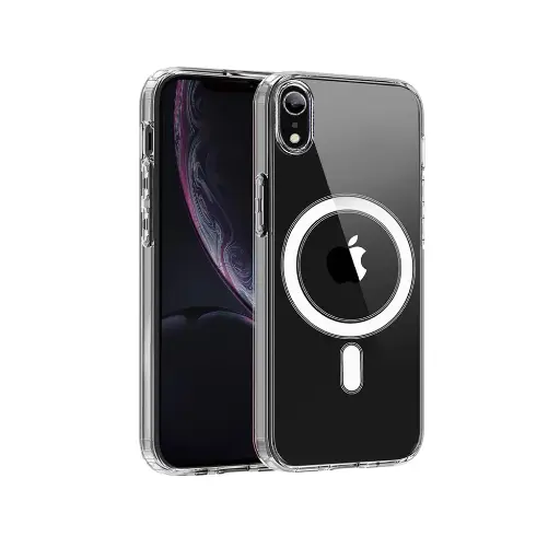 [PO7BIPXR-11] iPhone XR Magnetic Magsafe Wirelees Transparent Back Case