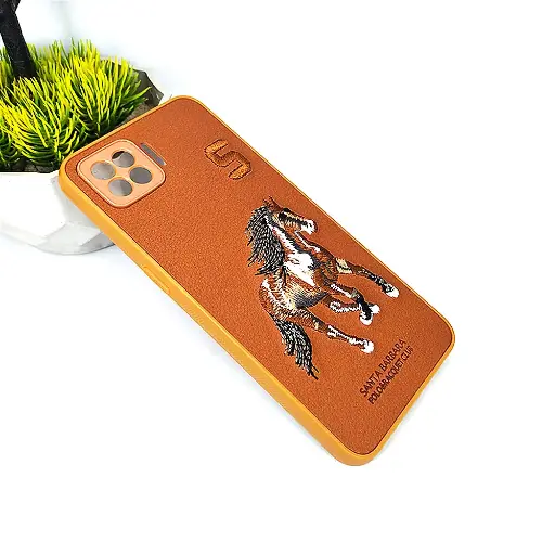 [PO43BOF17-2-13] Oppo F17 Santa Barbara Polo Back Case (Brown)