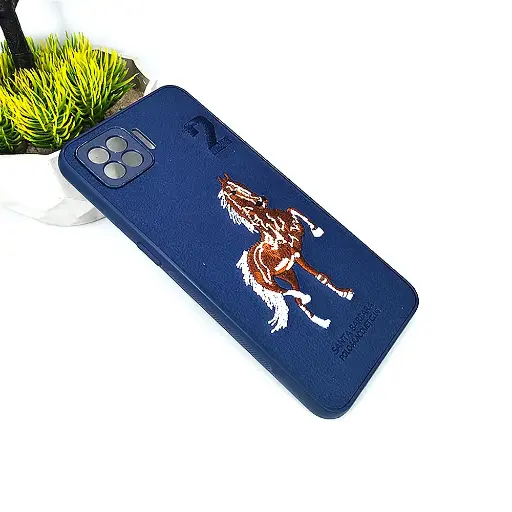 [PO43BOF17-2-17] Oppo F17 Santa Barbara Polo Back Case (Navy Blue)