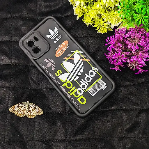 [PO14BVIY15S-19-2] Printed Soft Silicone Back Case for Vivo Y15s/Y15c - Black