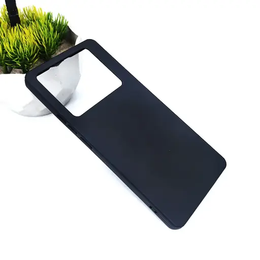 [PO4BINOT40-4-2] Infinix Note 40 Matte Soft Silicone Paper Back Case (Black)