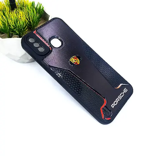 [PO14BISMRT4-58-2] Black Brand Logo Printed Soft Silicone Back Case for Infinix Smart 4