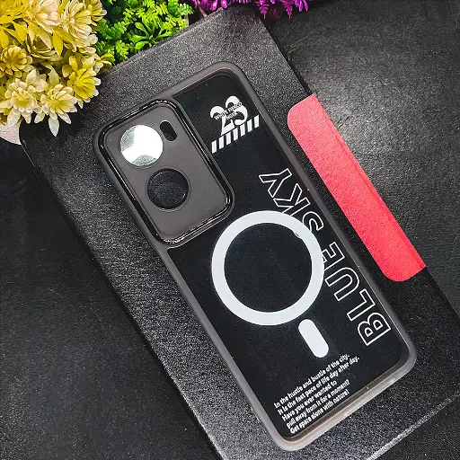 [PO15BOA57 4G-7-9] Oppo A57 4G|A77 4G|1+Nord N20 SE|A77S|A57S 4G|A57E 4G Clear Colour Mag Safe Print Transparent Case (Gray)