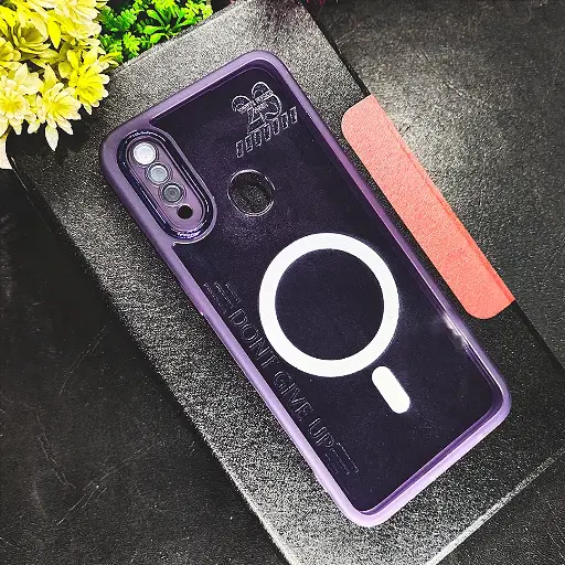[PO15BOA31-7-12] Oppo A31/A8 Clear Colour Mag Safe Print Case - Stylish Purple Protection