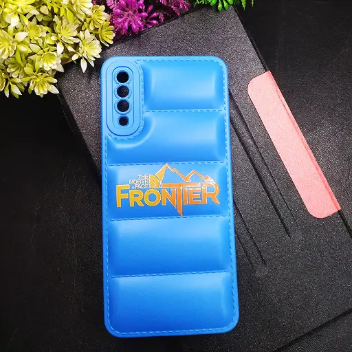 [PO14BSA70-18-3] Samsung Galaxy A70|A70s 3D Puffer Back Printed Soft Silicone Back Case (Blue)