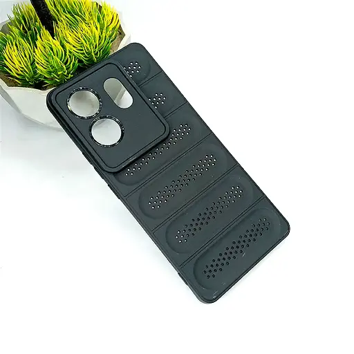 [PO14BIZRO30-45-2] Infinix Zero 30 4G Cooling Mesh Silicone Back Case (Black)
