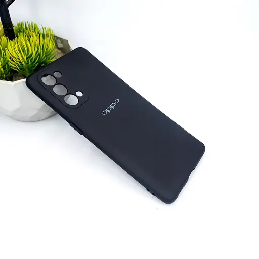 [PO23BORNO5PR-3-2] Oppo Reno 5 Pro Official Soft Silky Back Case (Black)