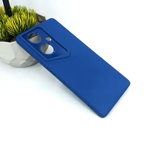 [PO14BVIY78 5G-23-3] Vivo Y78 5G Soft Silicone Back Case - Blue