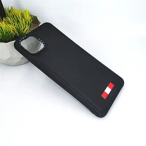 [PO32BOA16E-14-2] Oppo A16E/A16K Puloka Luxuary Leather Back Case (Black)