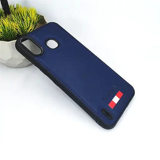 [PO32BISMRT4-14-17] Infinix Smart 4 Puloka Luxuary Leather Back Case (Navy Blue)