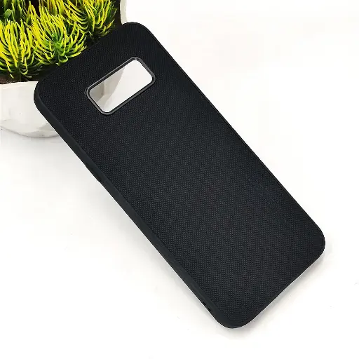 [PO32BSS8-16-2] Samsung Galaxy S8 Spigen Hard Dotted Leather Back Case (Black)