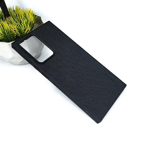 [PO32BSNOT20U-16-2] Samsung Galaxy Note 20 Ultra Spigen Hard Dotted Leather Back Case (Black)