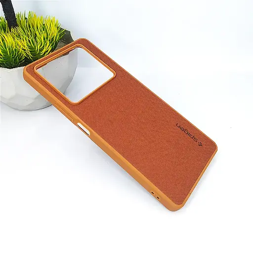 [PO32BINOT40-16-13] Infinix Note 40 Spigen Hard Dotted Leather Back Case (Brown)