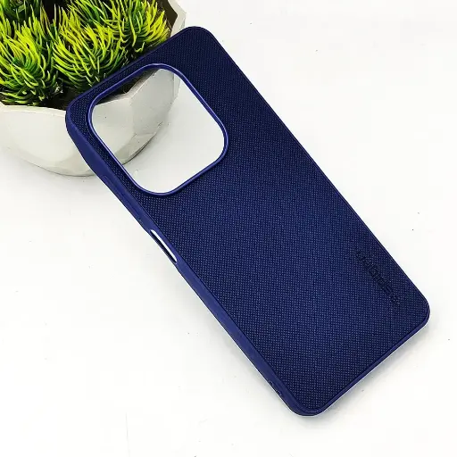 [PO32BTSPRK20C-16-17] Tecno Spark 20C|Spark 20|Pop 8|Spark Go 2024|Infinix Hot 40i|Smart 8|Smart 8 Pro|Smart 8 Plus Spigen Hard Dotted Leather Back Case (Navy Blue)