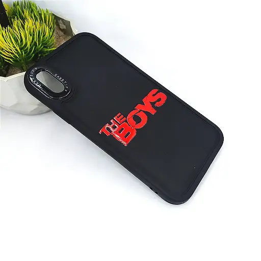 [PO14BIPXR-60-2] iPhone XR Casetify Printed Soft Silicone Back Case (Black)