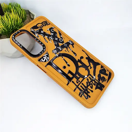 [PO14BIHOT50-60-13] Infinix Hot 50 Casetify Printed Soft Silicone Back Case - Brown