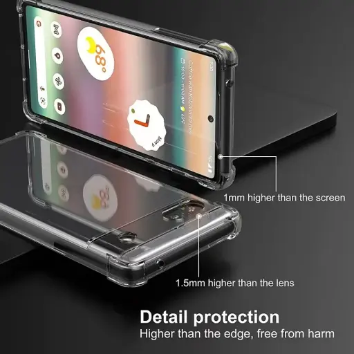 [PO7BGPXL6A] Google Pixel 6A 1.5 MM TPU|Transparent Back Case