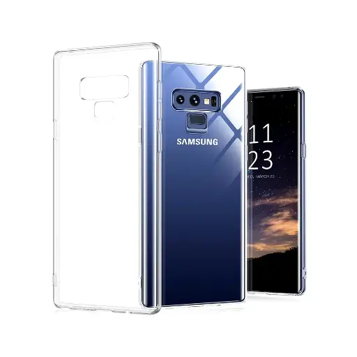 [PO7BSNOT9-3] Samsung Galaxy Note 9 Dust Plug TPU|Transparent Back Case