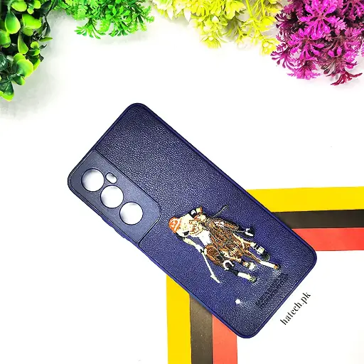 [PO43BORELMEC65-2-17] Oppo Realme C65 Santa Barbara Polo Back Case (Navy Blue)