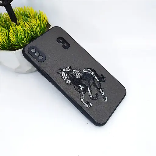 [PO43BIP8X-2-9] iPhone XS|X Santa Barbara Polo & Racquet Club Back Case (Gray)