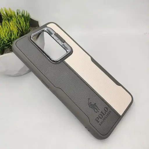 [PO18BOA9TW-21-36] Oppo A9 2020|A5 2020 Polo RALPH Laren Dual Colour With Camera Stand Back Case (Natural Titanium)