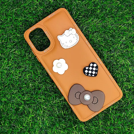 [PO9BSA06-10-13] Samsung A06 Rich Kittey Back Case (Brown)